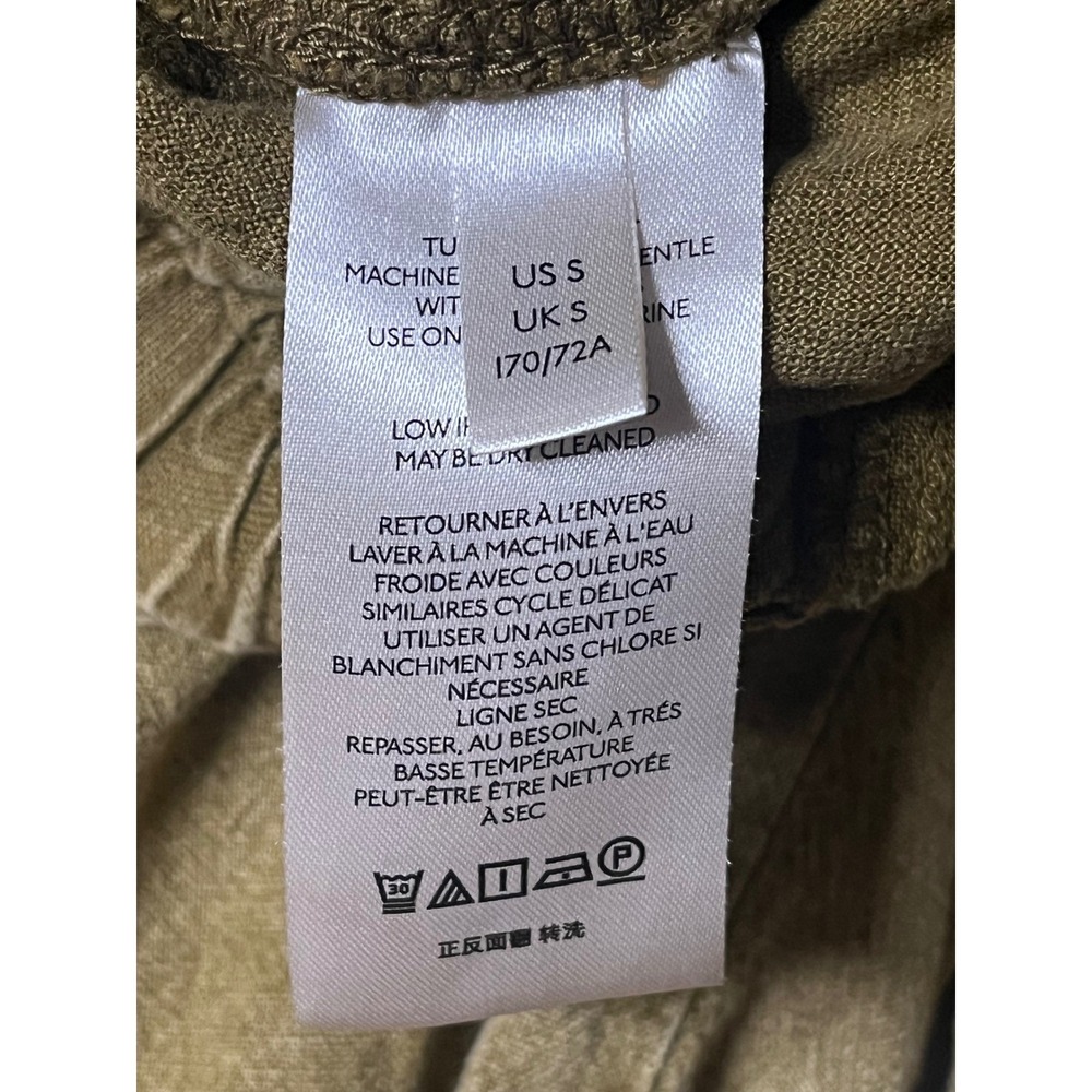 Anthropologie Women S Olive Green Linen Blend Jogger Pants OBI129981 RN66170 - Picture 4 of 9